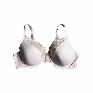 Maidenform Comfort Devotion Lace Trim Underwire Bra Light Pink 36D 09404